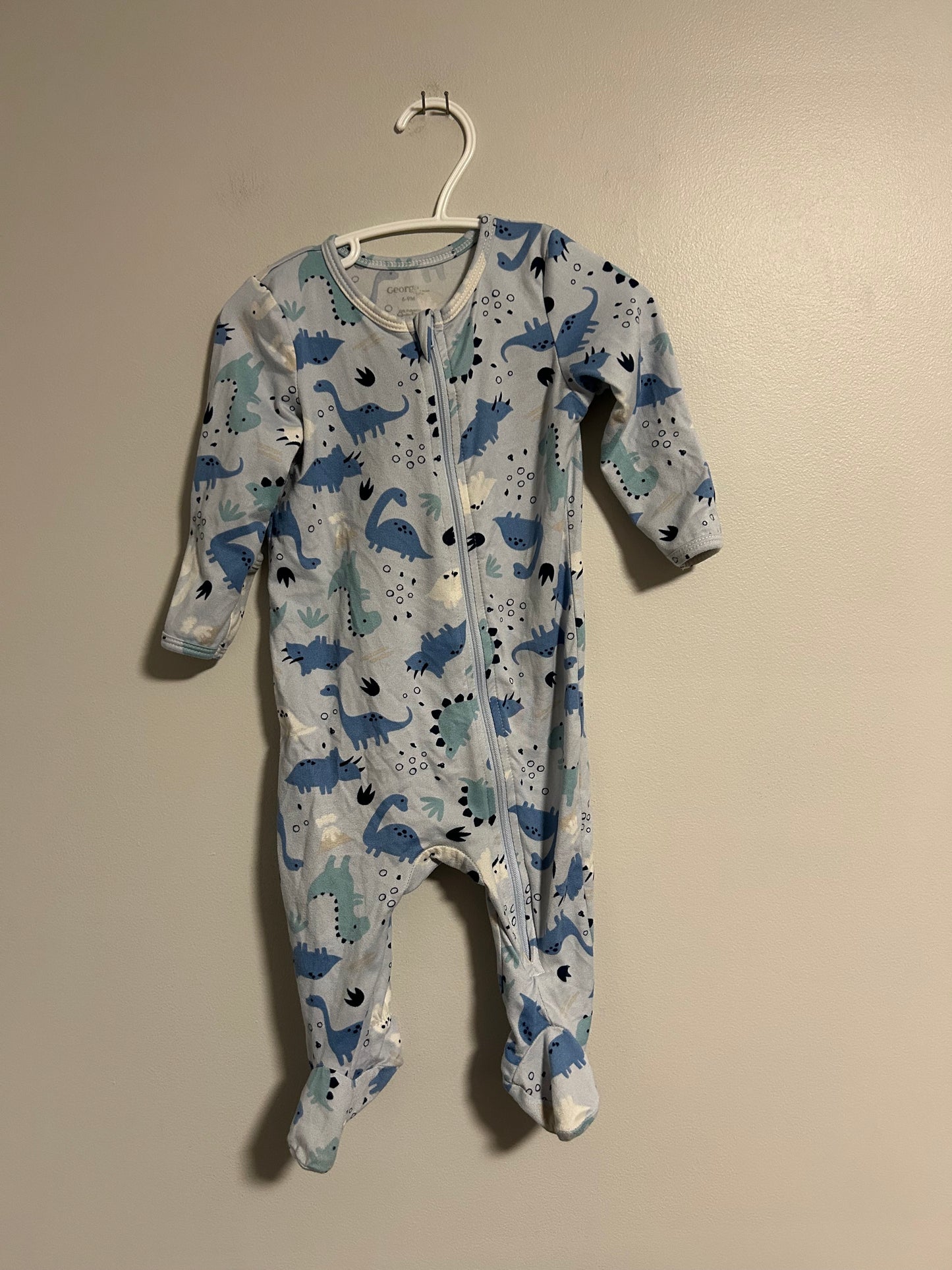 George 6/9m blue Dino sleeper