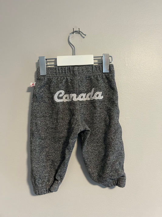 Canadiana 6/12m grey joggers