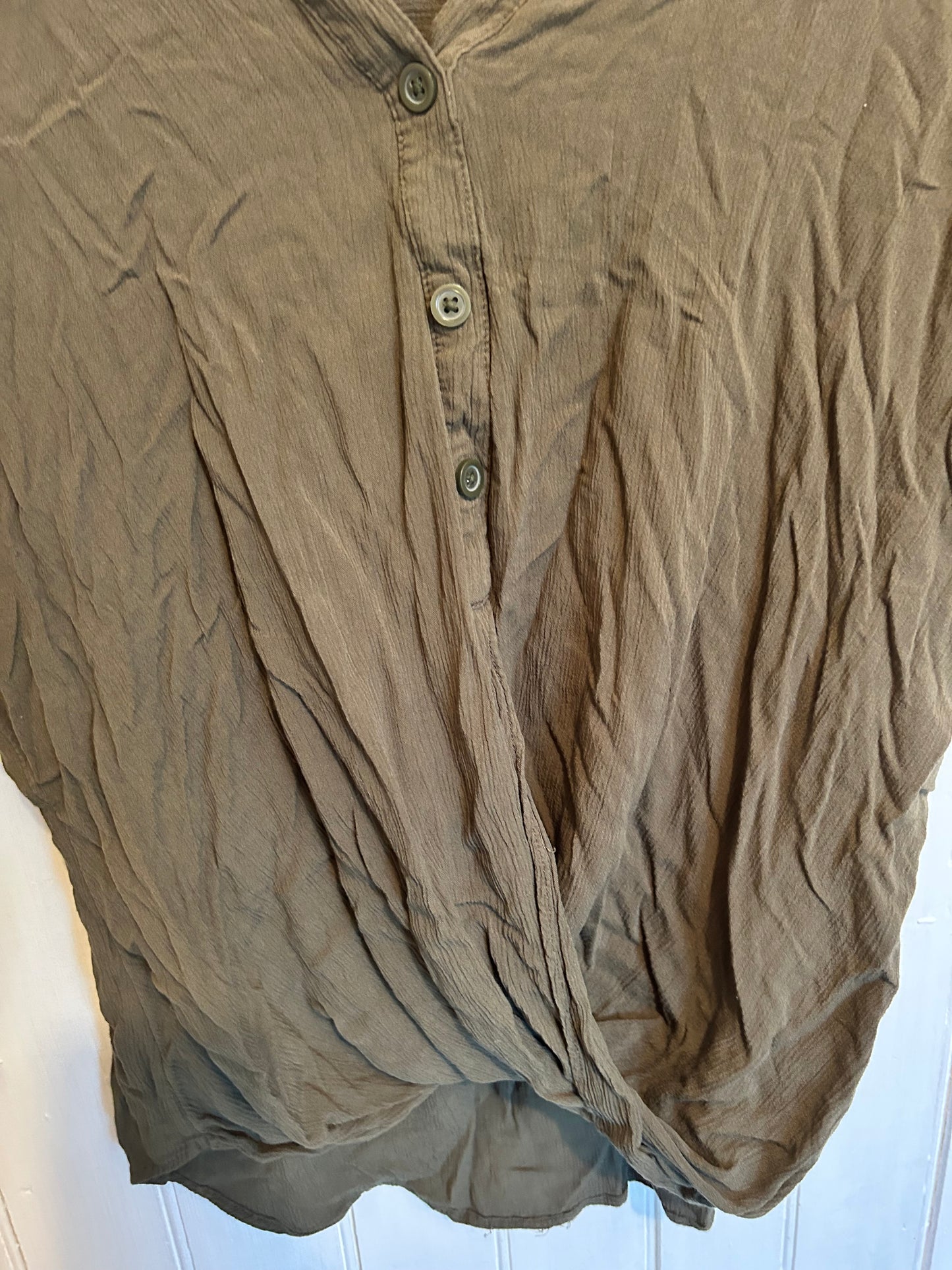 George xl green twist blouse