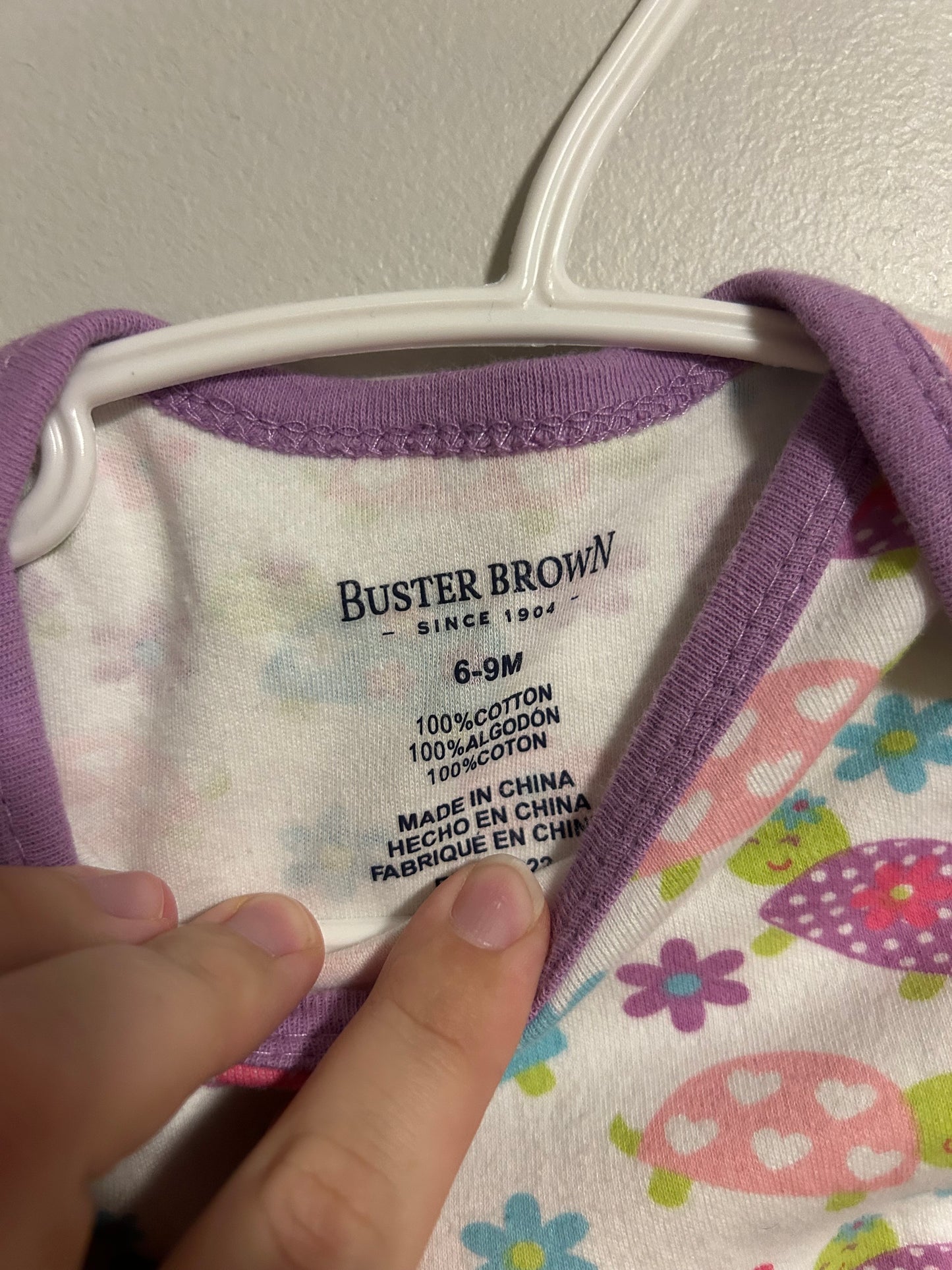 Buster Brown 6/9m turtle onesie