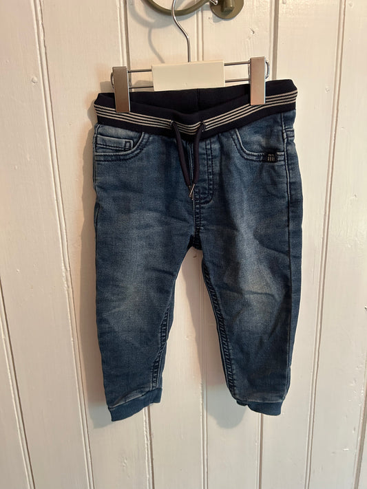 Mayoral 12m medium wash denim joggers