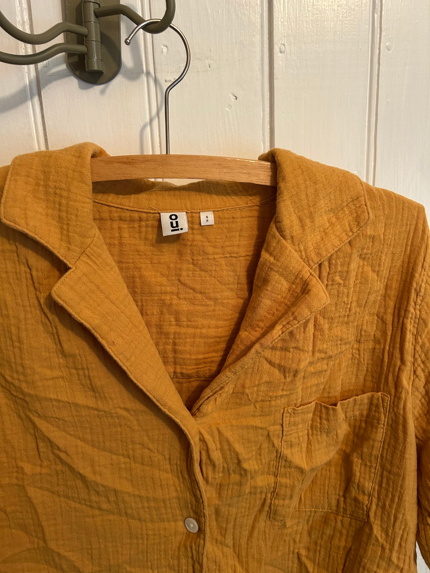 Oui small yellow muslin 2pc set