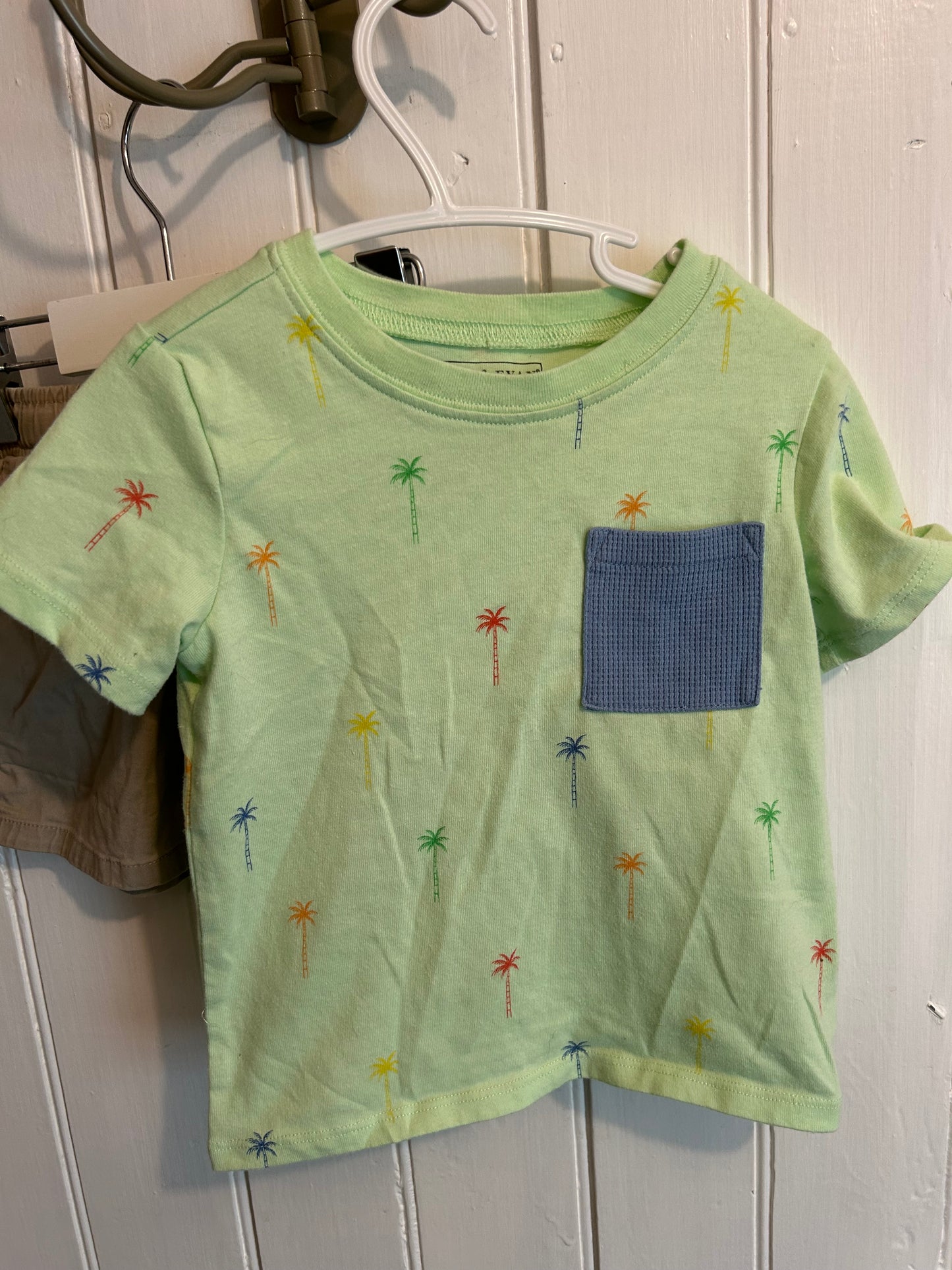 Andy & Evan 2t green palm tree matching set