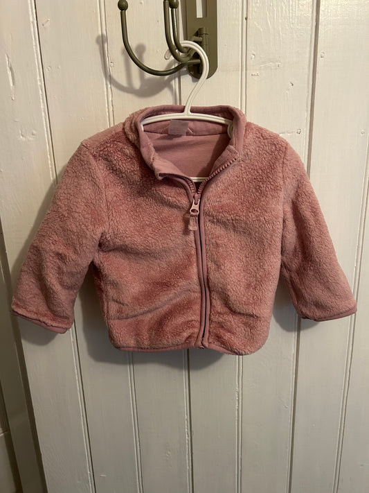 Carters 12m pink fleece sweater