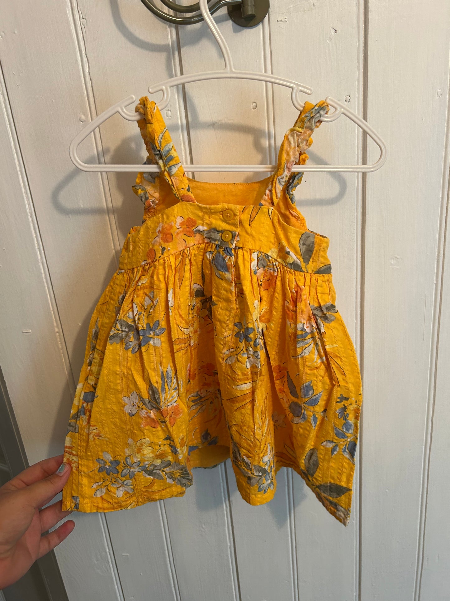 Oshkosh 12m yellow floral dress
