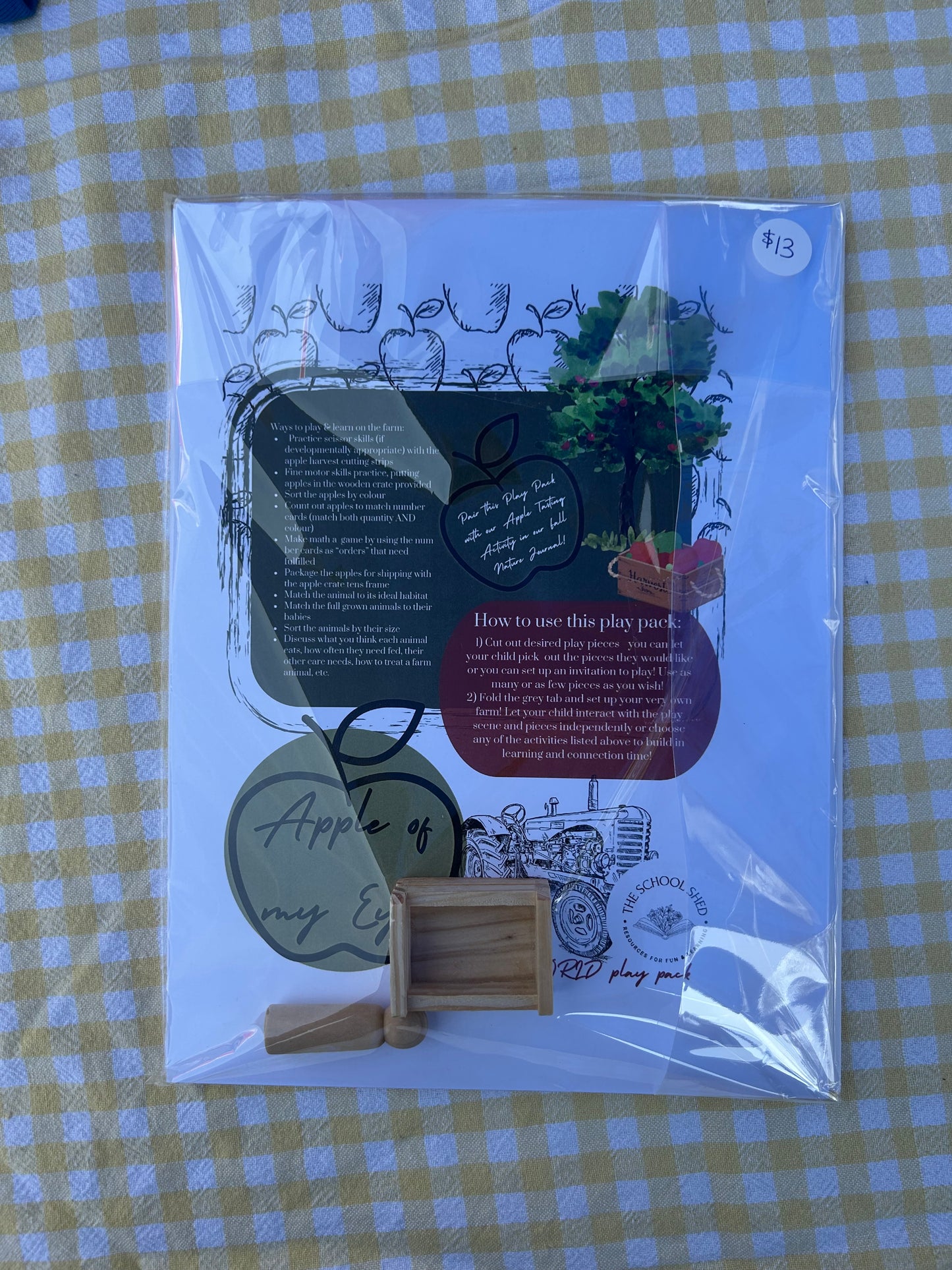 Farm apple of my eye activity learning pack