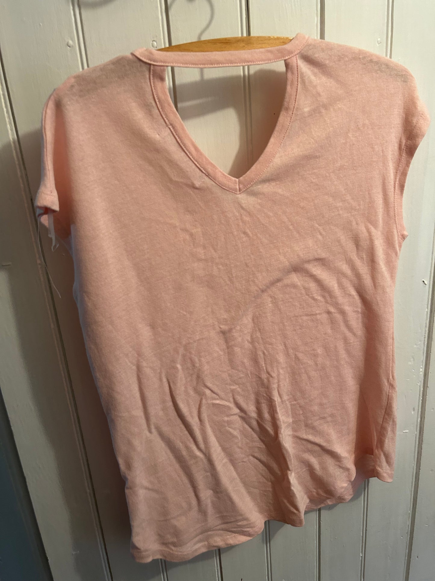 Point zero medium pink vcut top