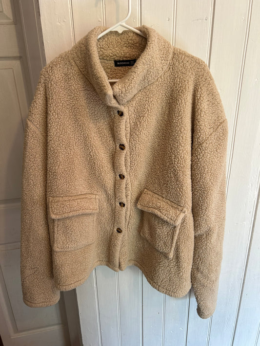 Boomchic plus size 18 brown Sherpa Shacket