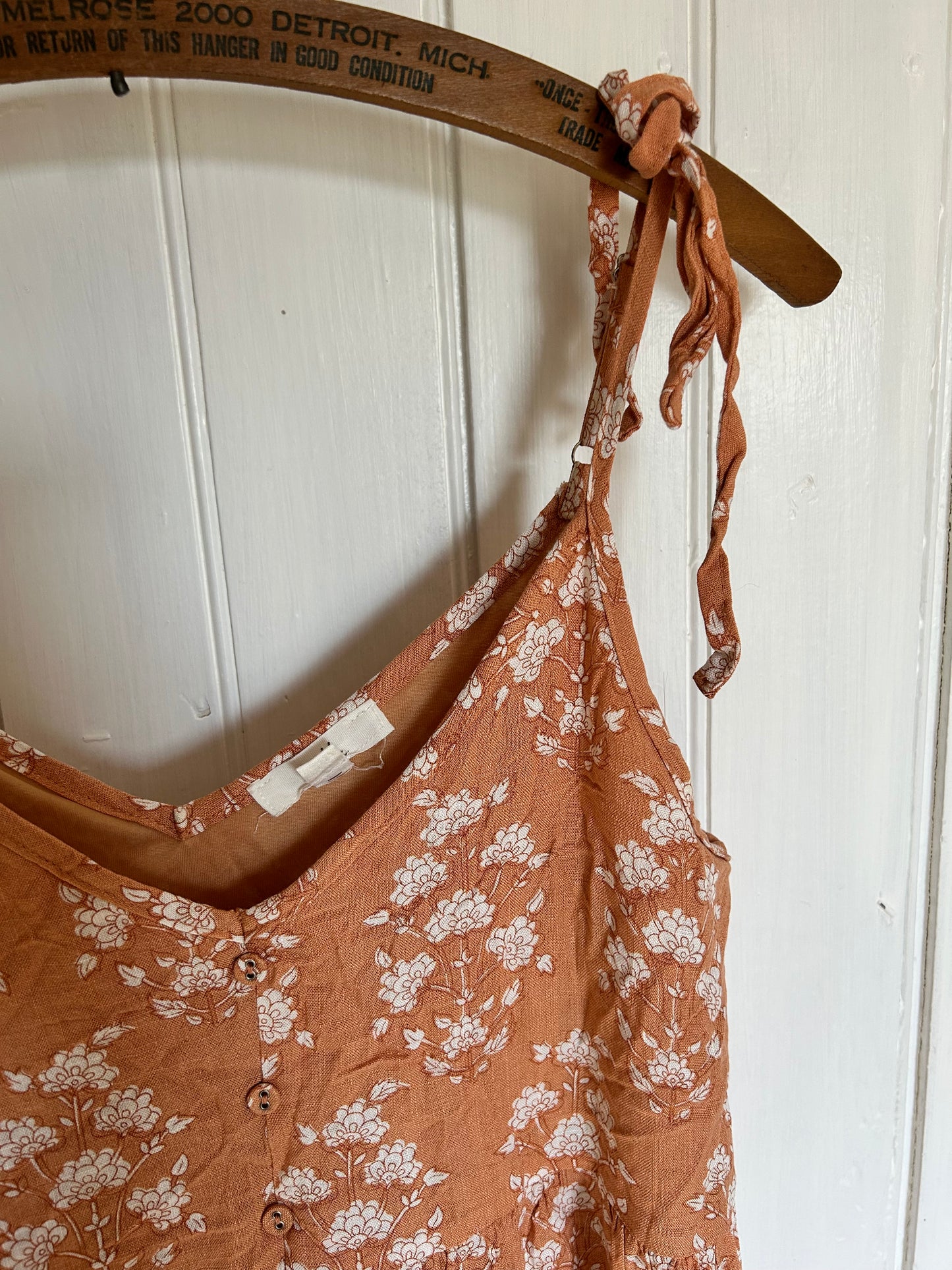 Re:blu small orange floral mini dress