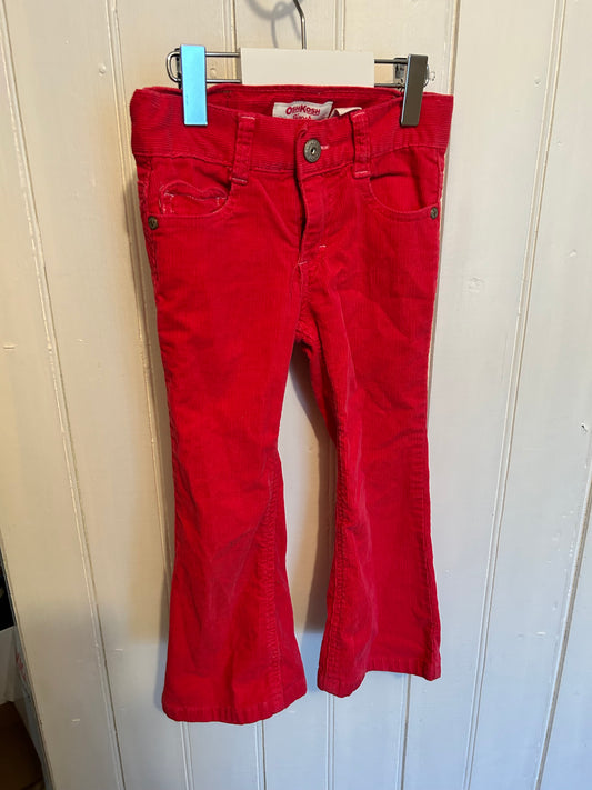 Vintage Oshkosh 3t bright pink corduroy flare pants