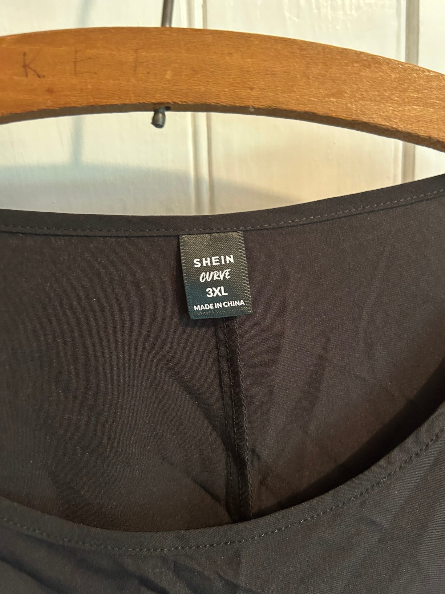 Shein 2x black cutout floral dress