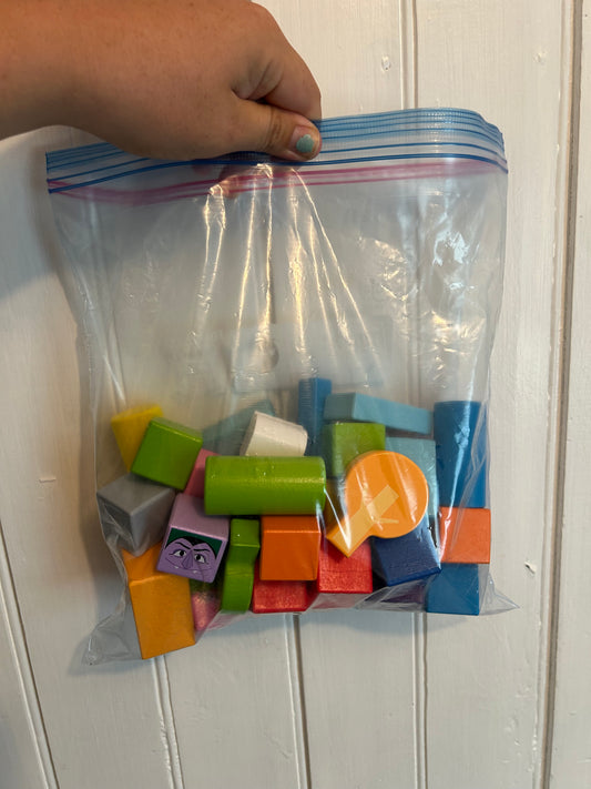 Bright starts Sesame Street wooden block set