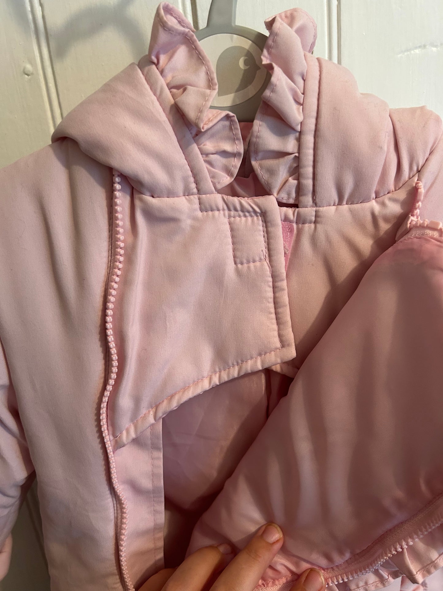 Vintage sears 18m pink floral snowsuit
