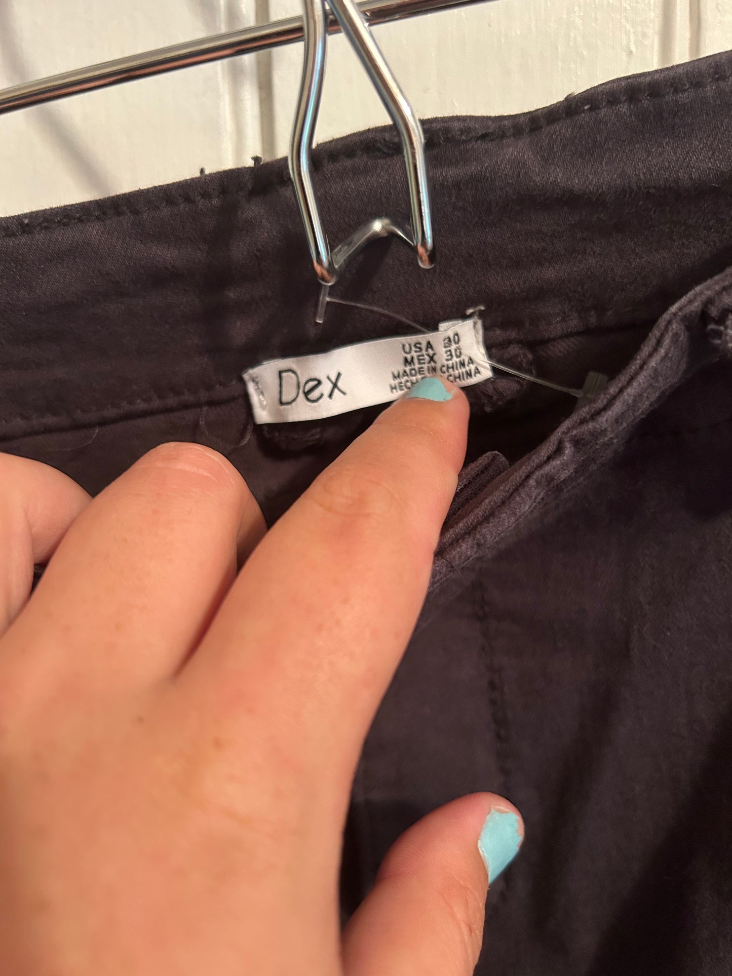 Dex 30 black cargo skinny jeans