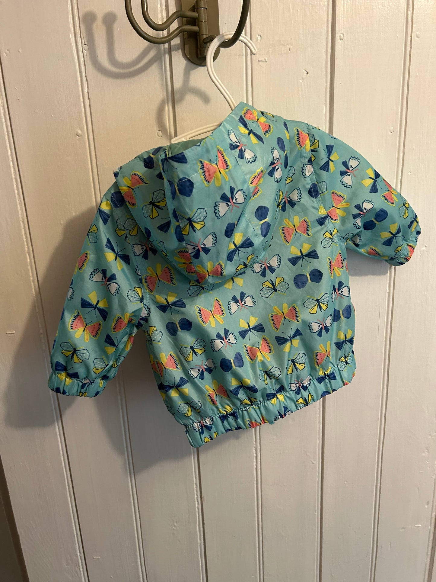 M&S 3/6m butterfly rain jacket