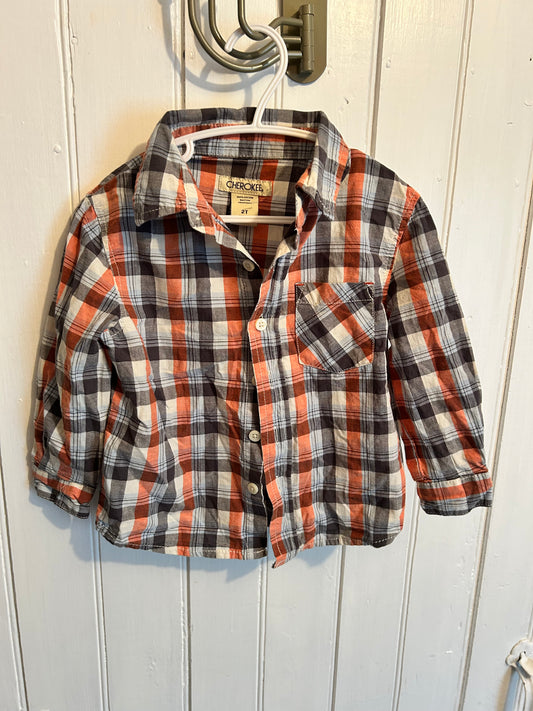 Cherokee 2t orange flannel