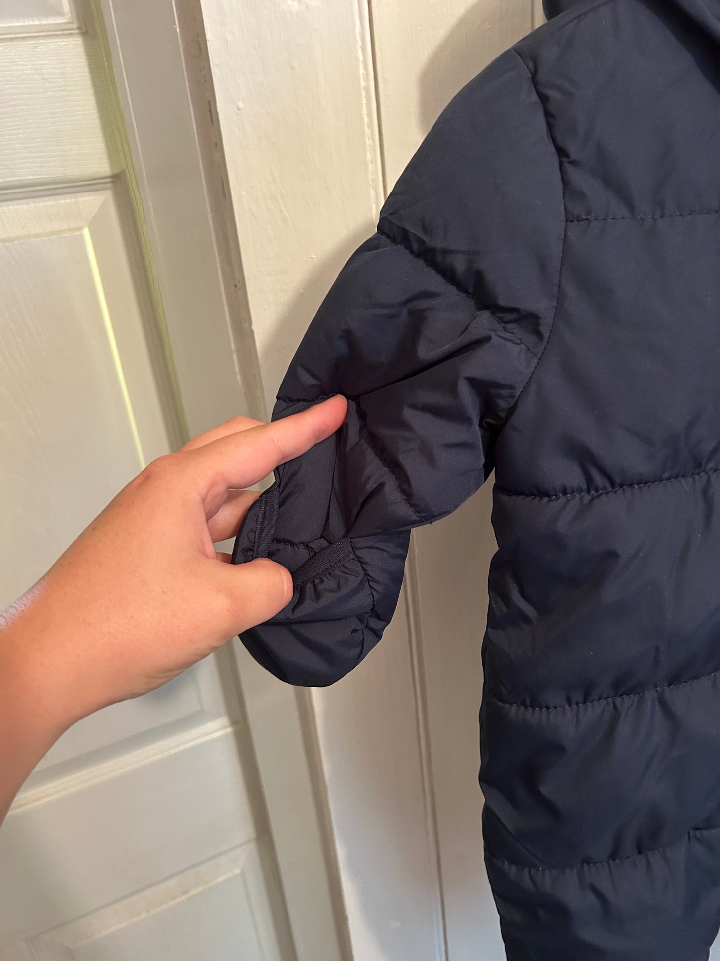 Old navy 3/6m navy snowsuit