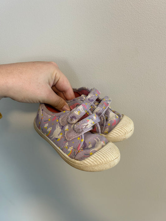 George toddler 8 purple unicorn sneakers