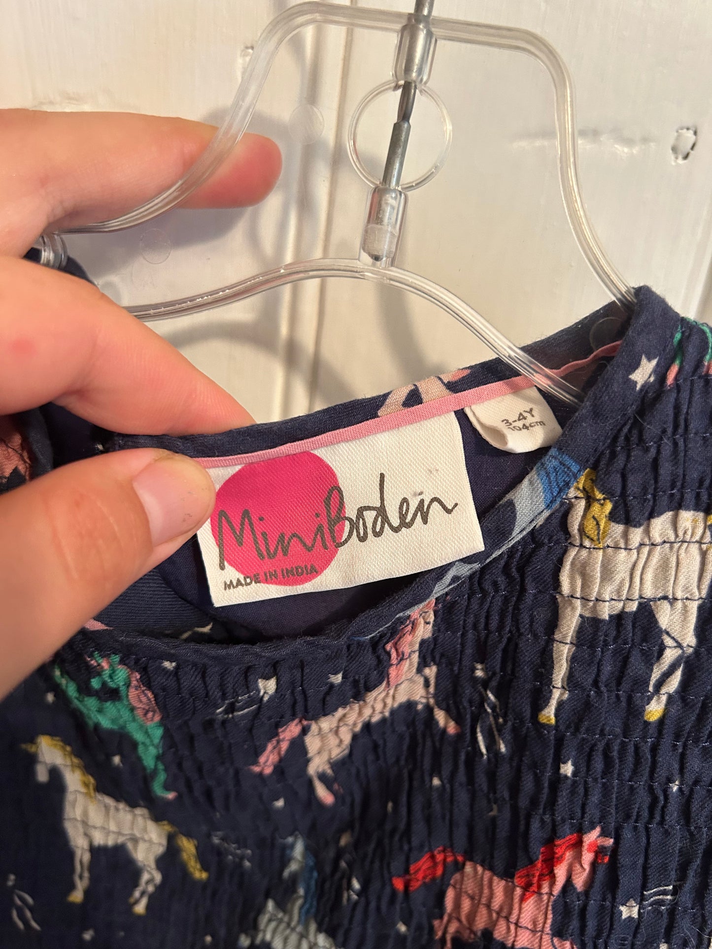 Mini Boden 3/4 horse dress