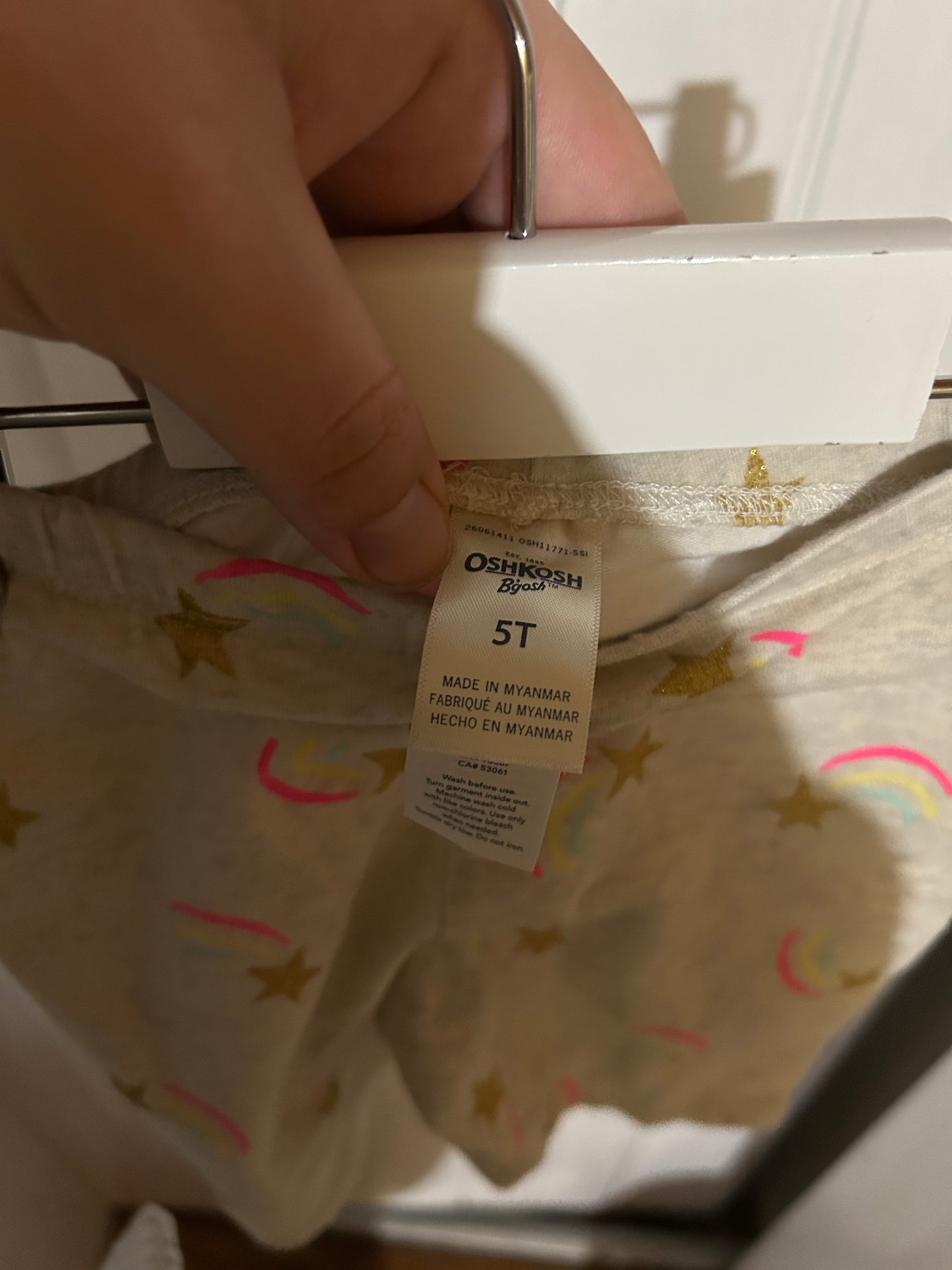 Oshkosh 5t tan star biker shorts