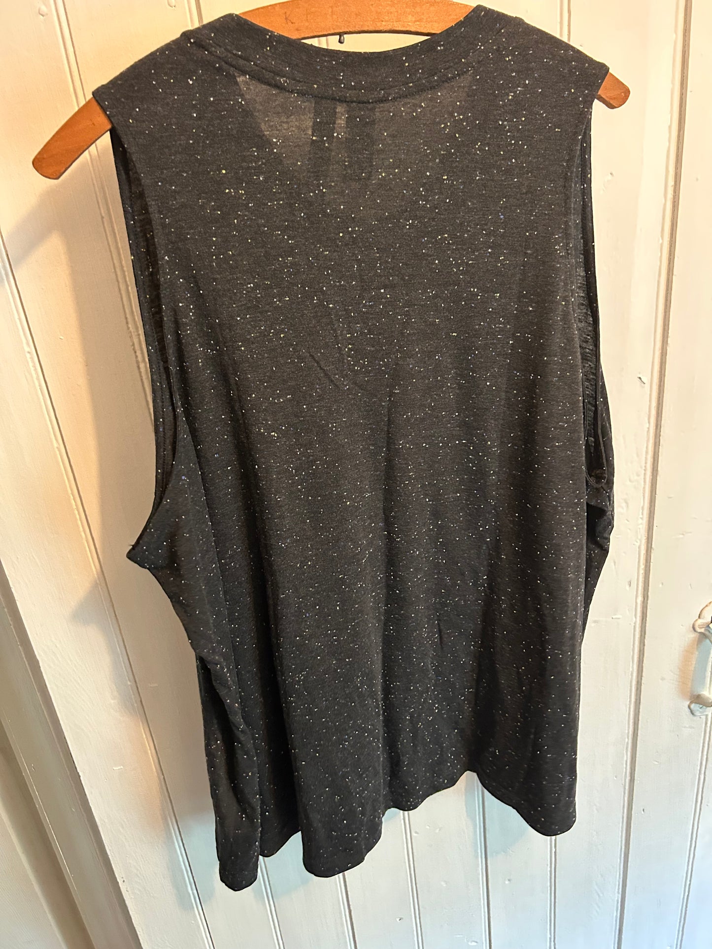 NEW adidas 3x black speckled tank top