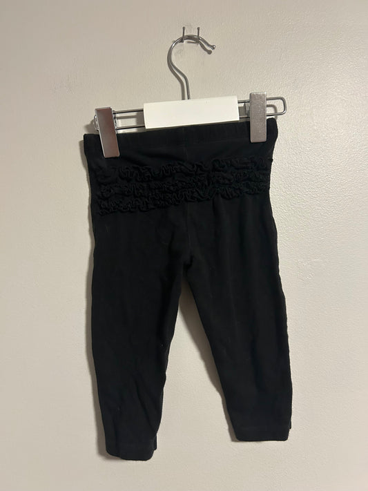 George 6/12m black ruffle bum leggings