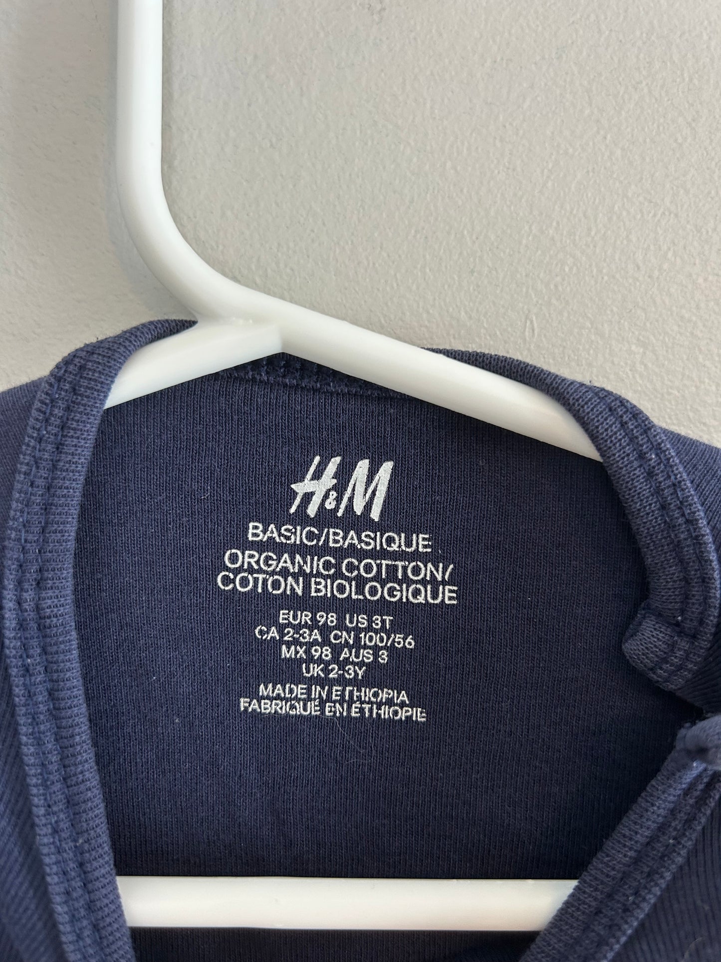 H&M 3t navy blue onesie