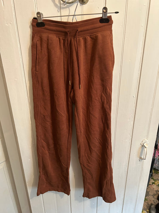 George xs brown wide leg joggers