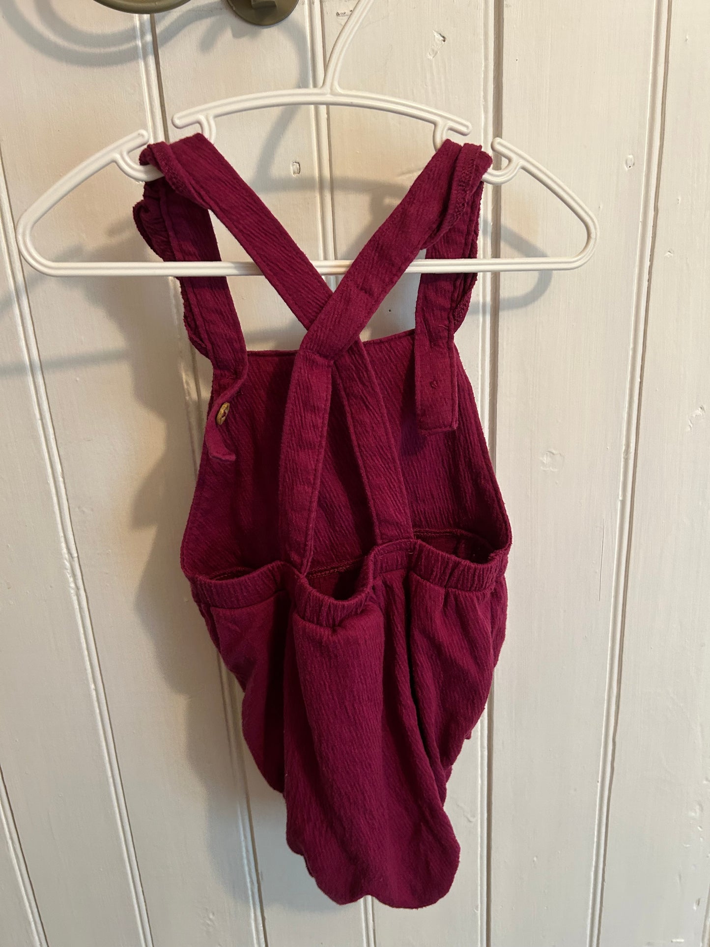 Carters 18m purple overalls