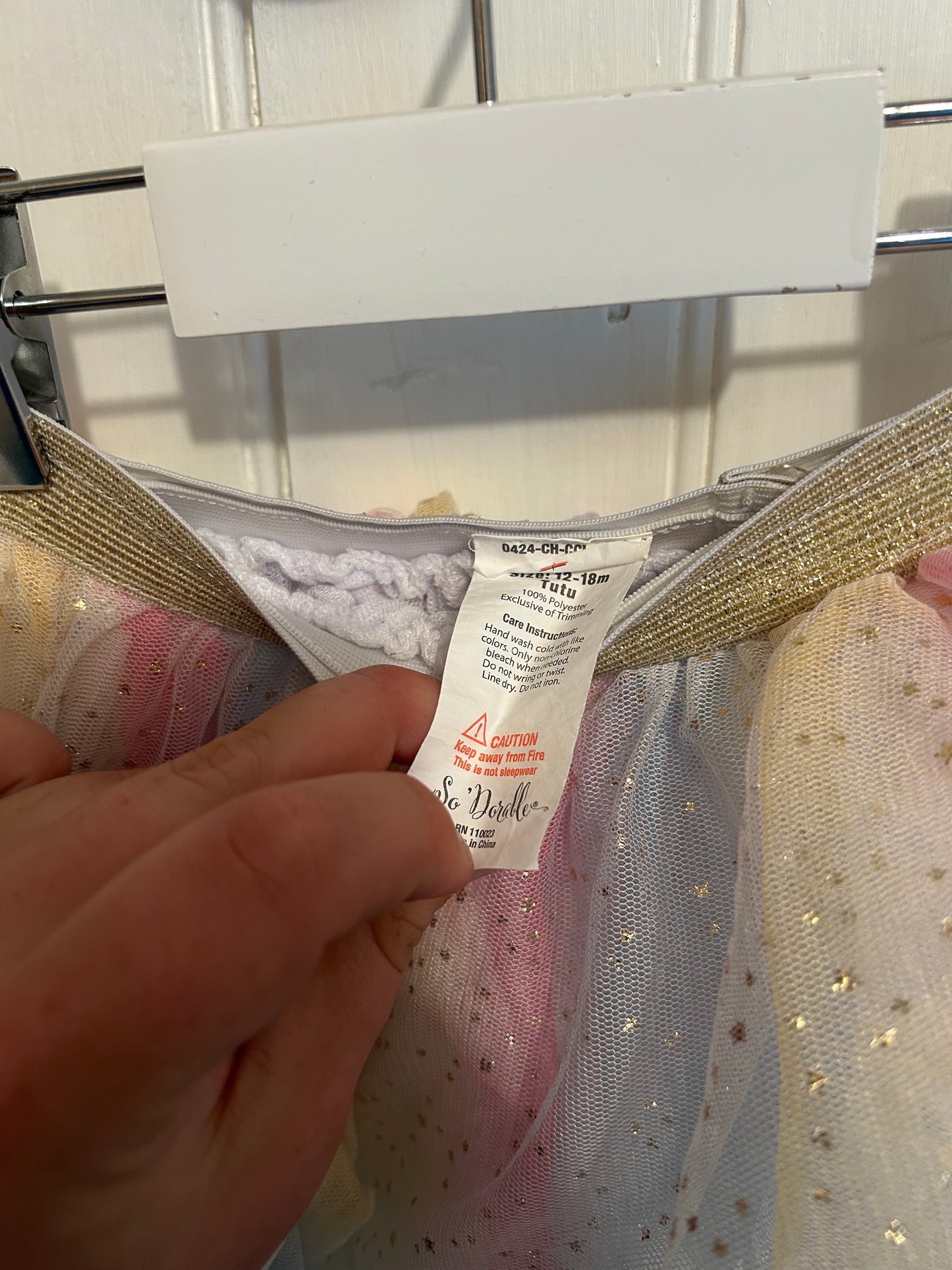 So Dorable 12/18m birthday tutu & headband