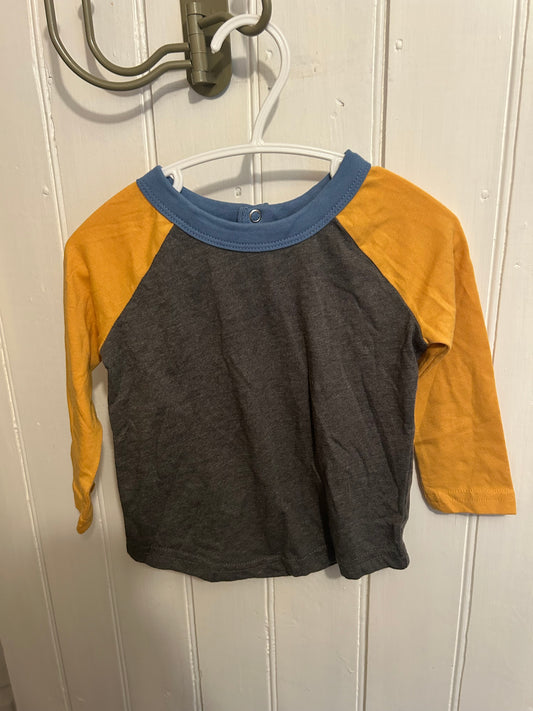 George 12/18m grey & yellow top
