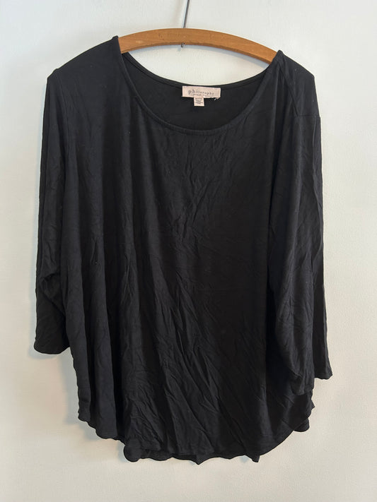 Philosophy 2x black long sleeve shirt