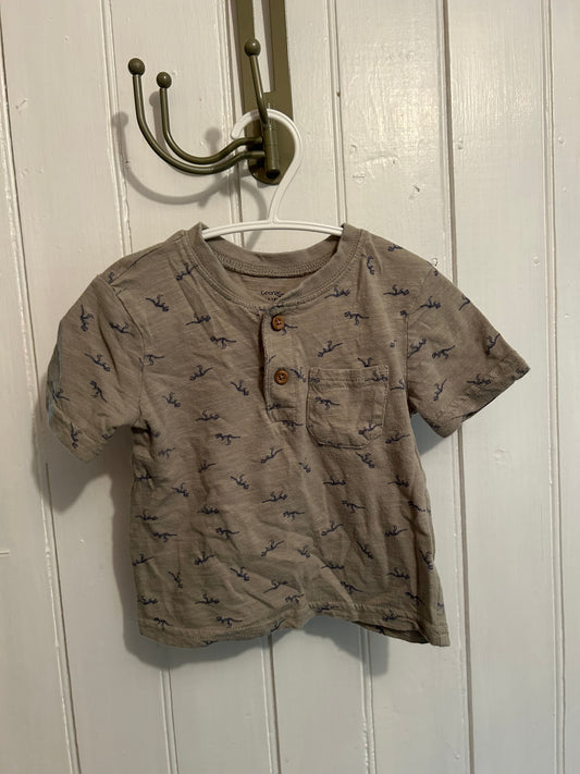 George 12/18m tan Dino Tshirt