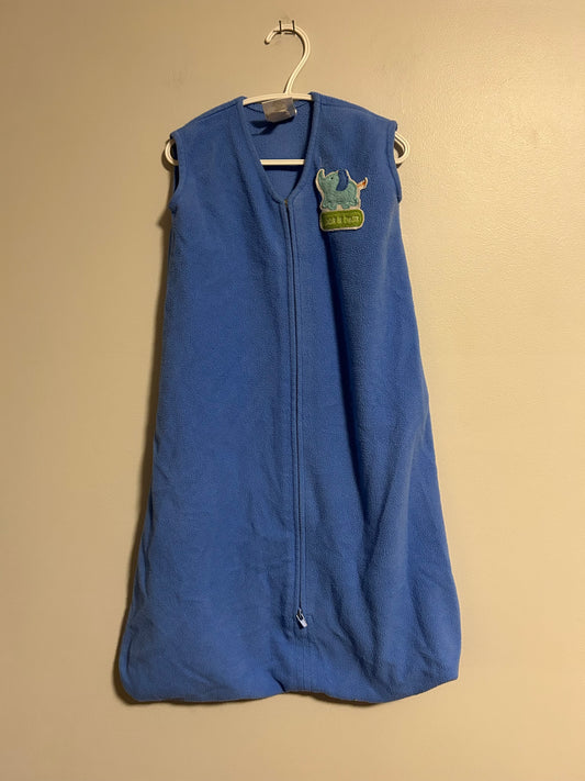 Halo 6/12m blue elephant fleece sleep sack