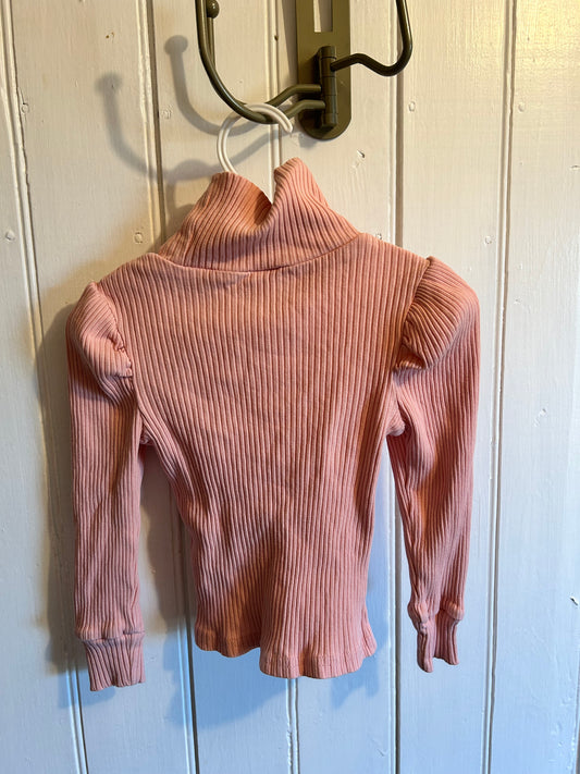 Cozy cub 18/24m pink ribbed turtleneck