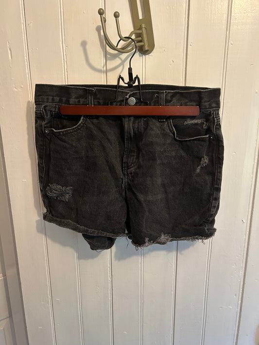 Old navy 6 black denim shorts