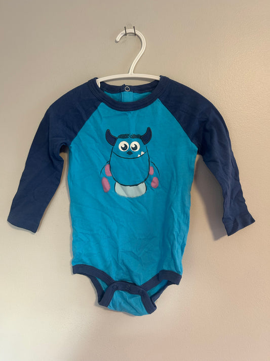 Joe fresh 6/12m blue monsters inc onesie