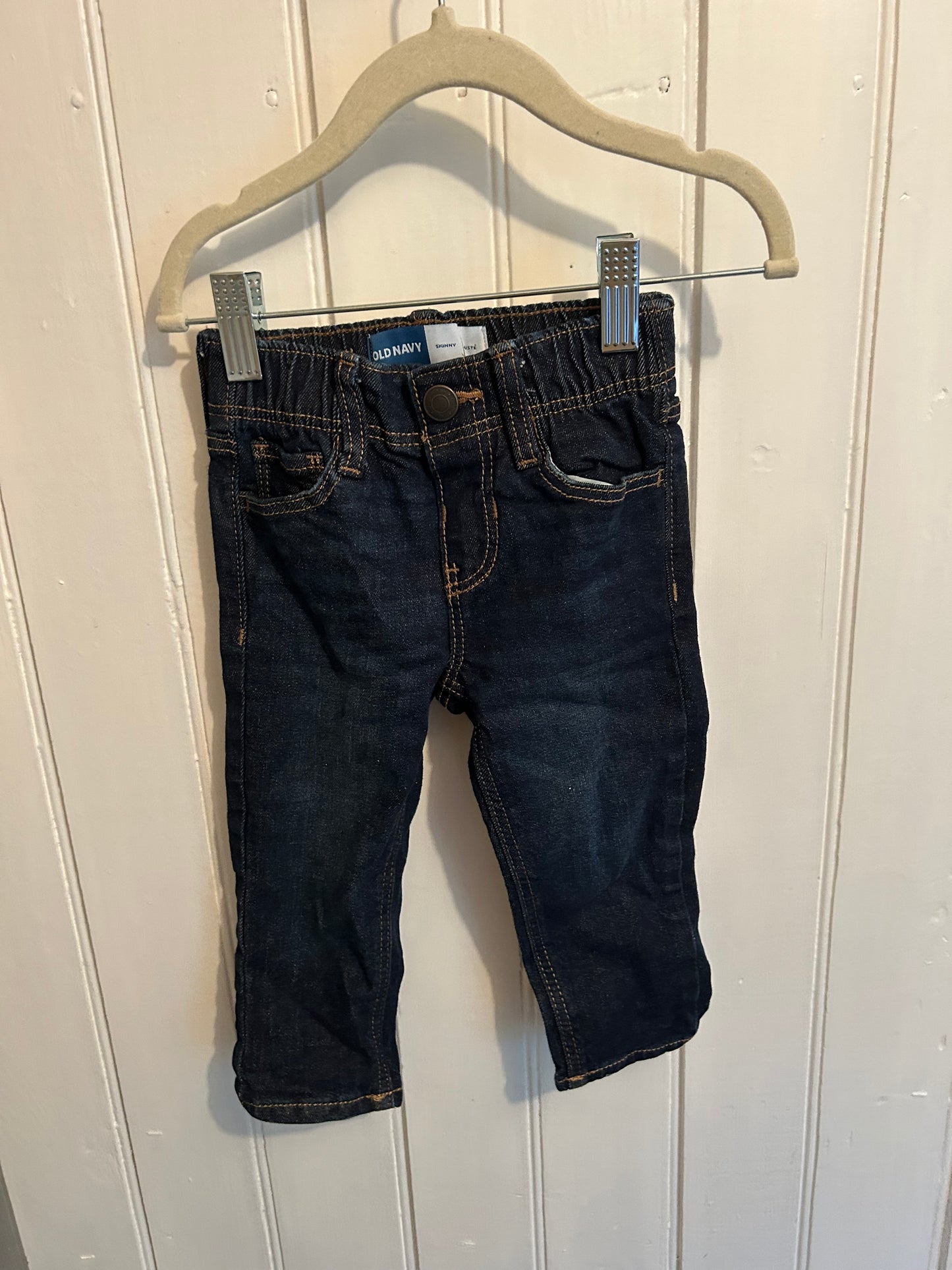 Old navy 18/24m dark wash skinny jeans