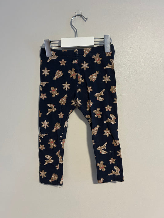 George 18/24m navy gingerbread leggings