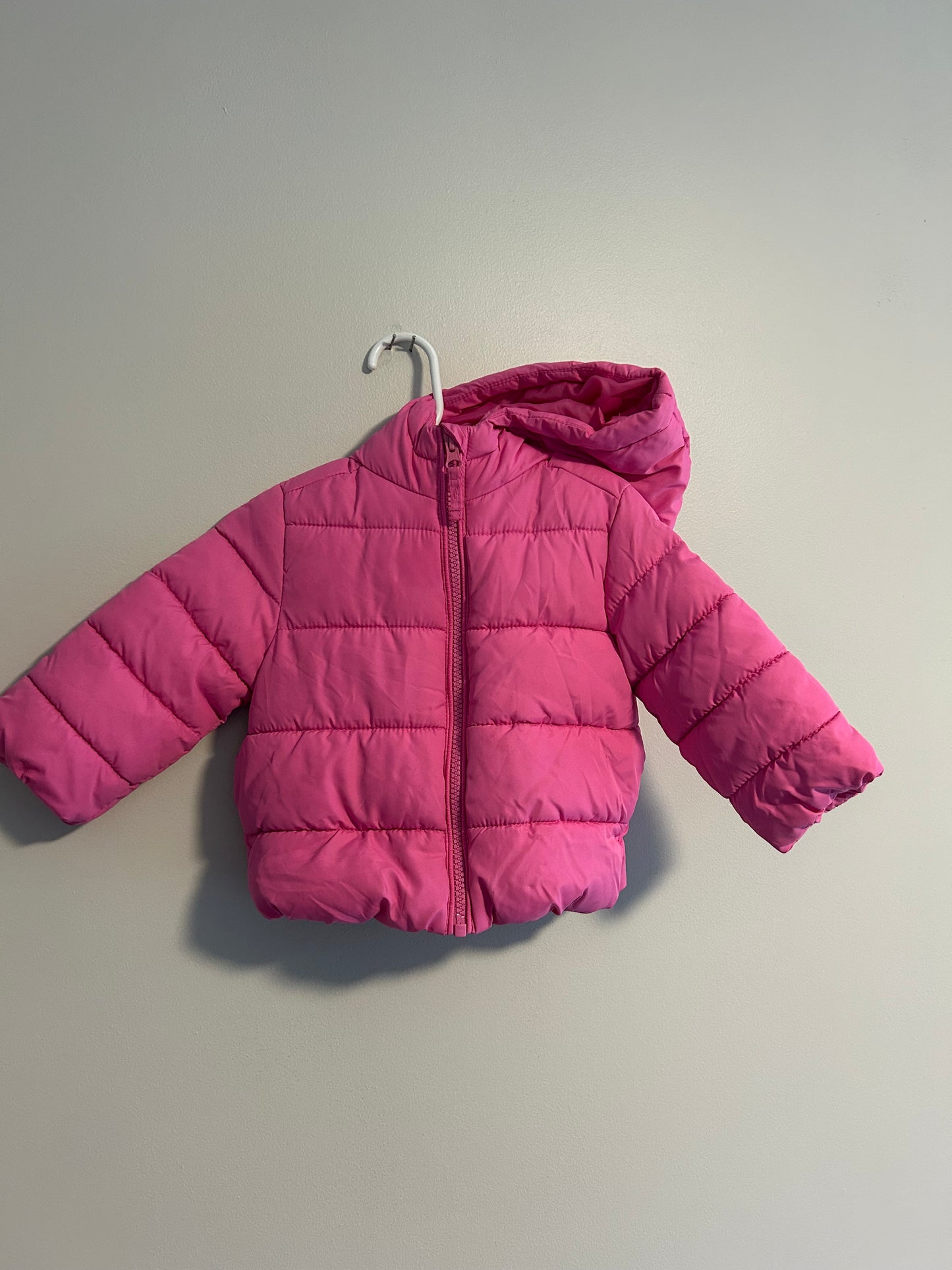 The children’s place 12/18m pink puffer winter jacket