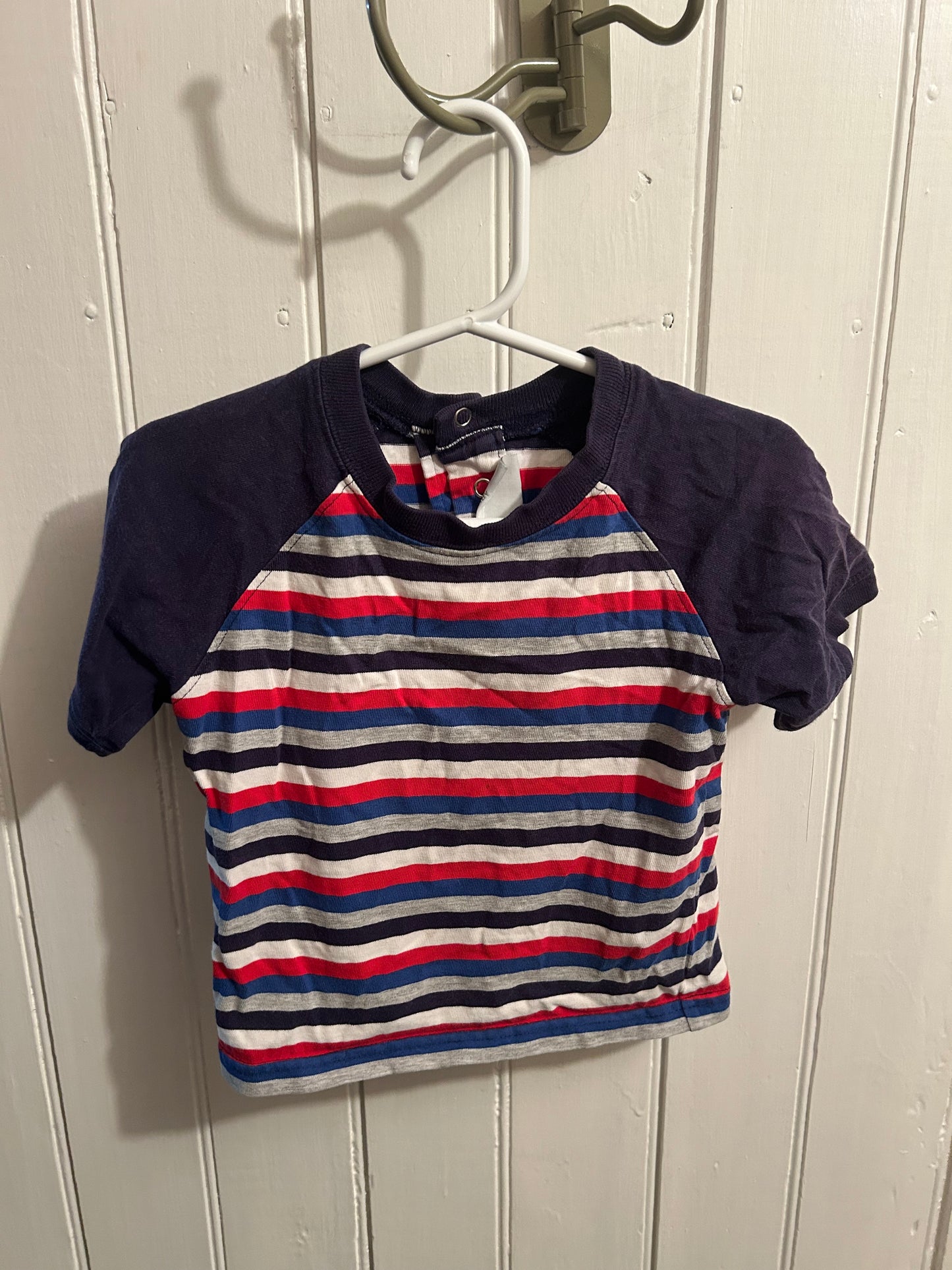 Sonoma 24m red & blue striped Tshirts