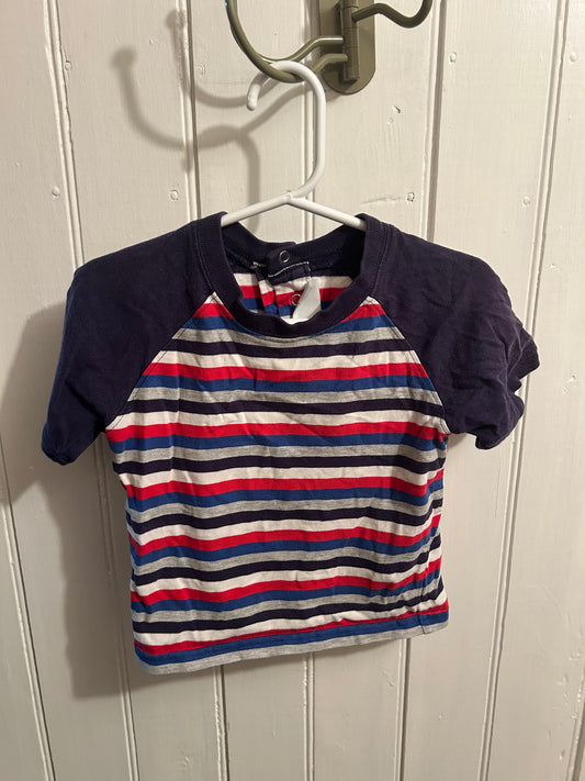 Sonoma 24m red & blue striped Tshirts