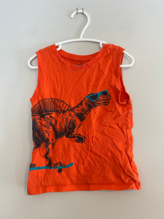 Old navy 4t orange Dino tank top