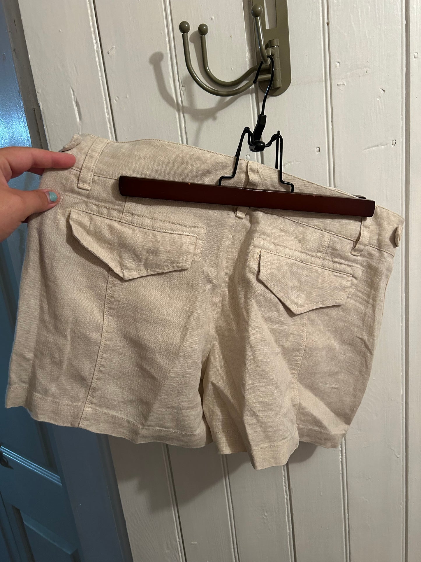 NEW sanctuary 28 tan linen shorts