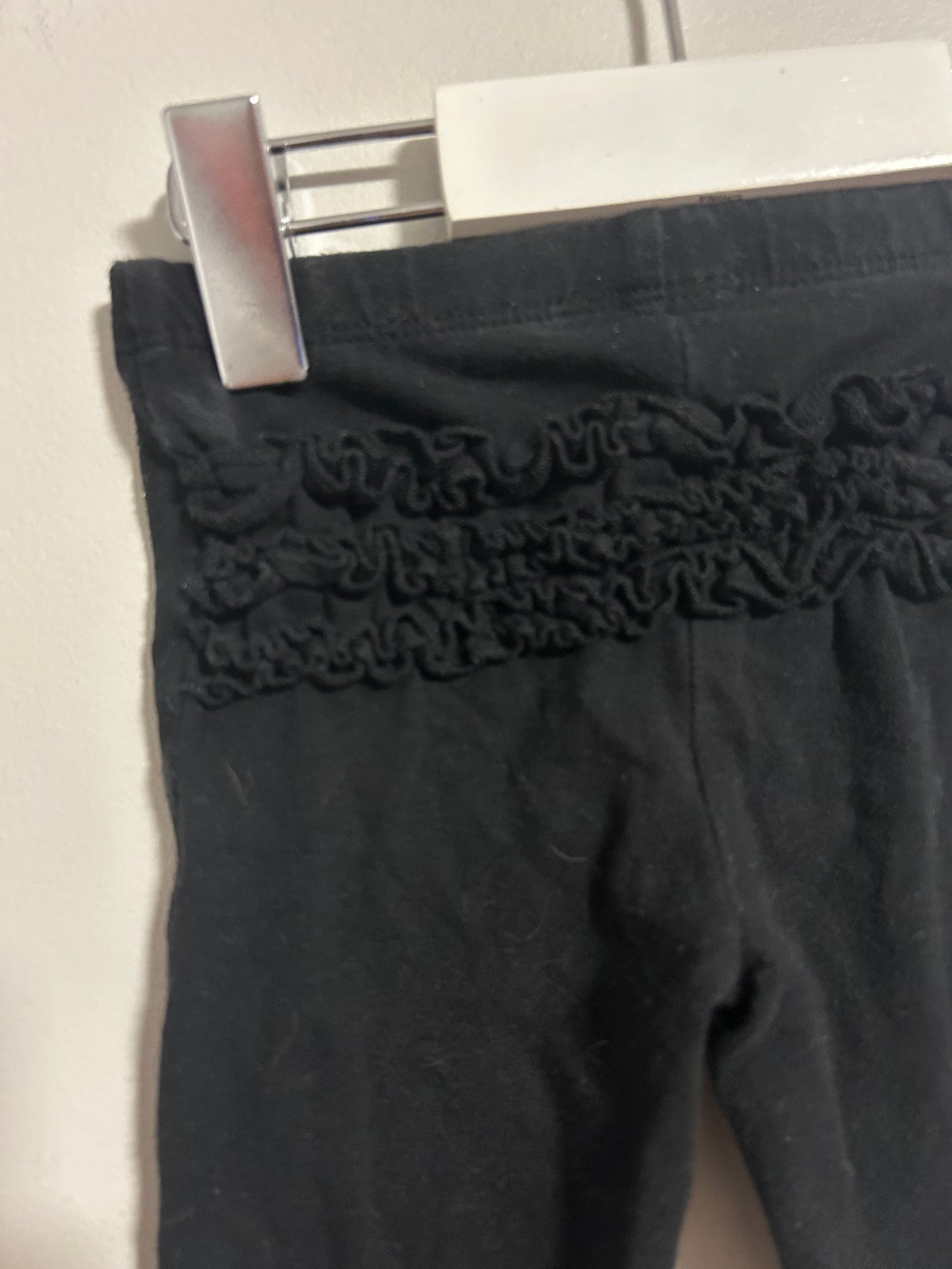 George 6/12m black ruffle bum leggings