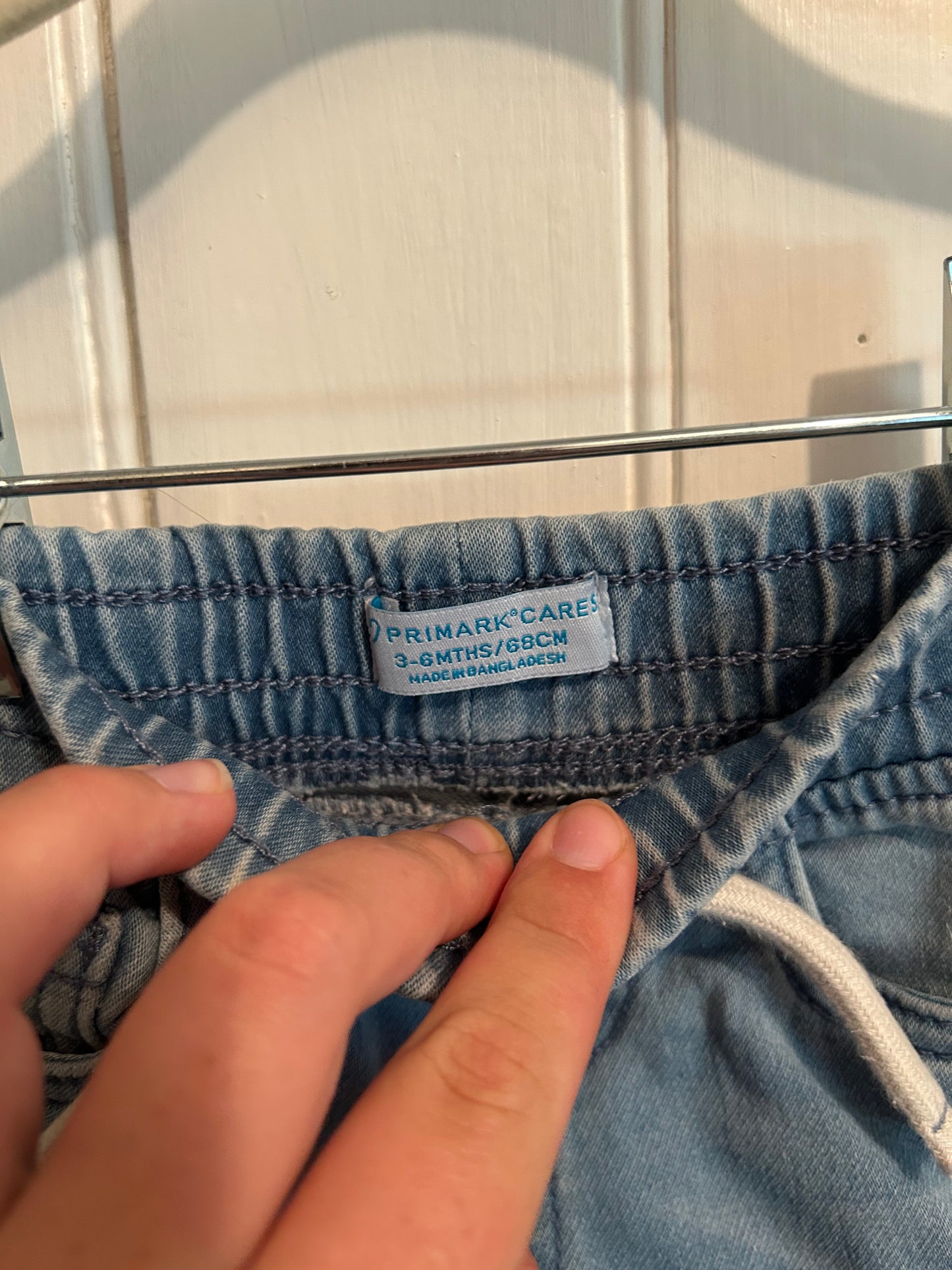 Primark 3/6m light wash jeans