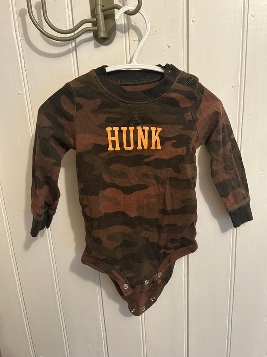 Carters 12m camo hunk onesie