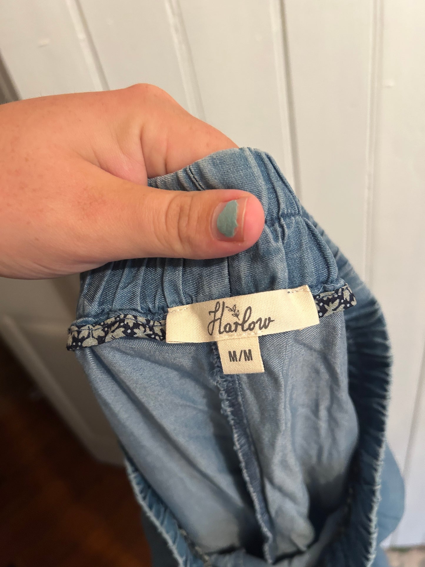 Harlow medium denim looking joggers