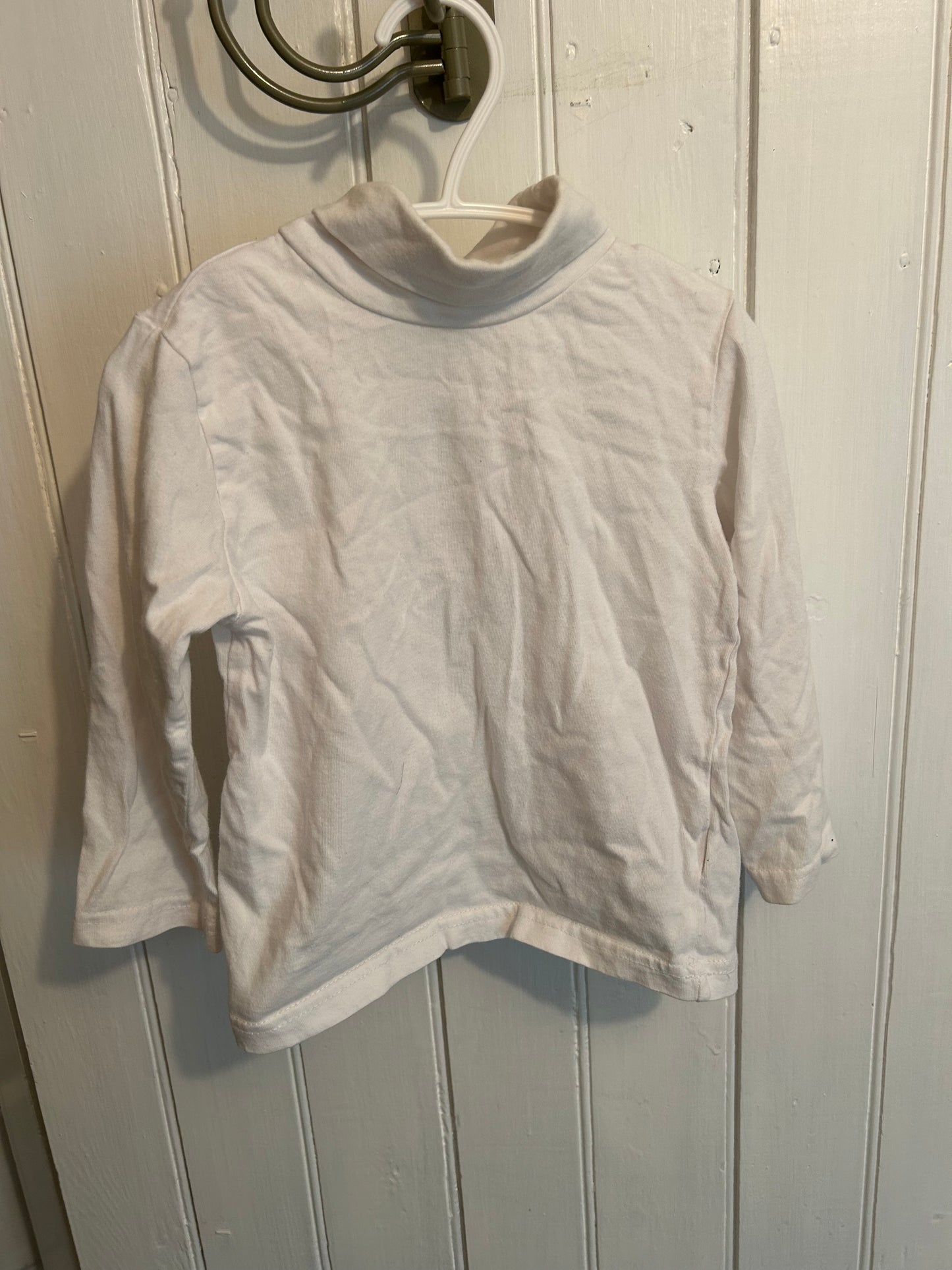 Baby boots 3t white turtleneck top