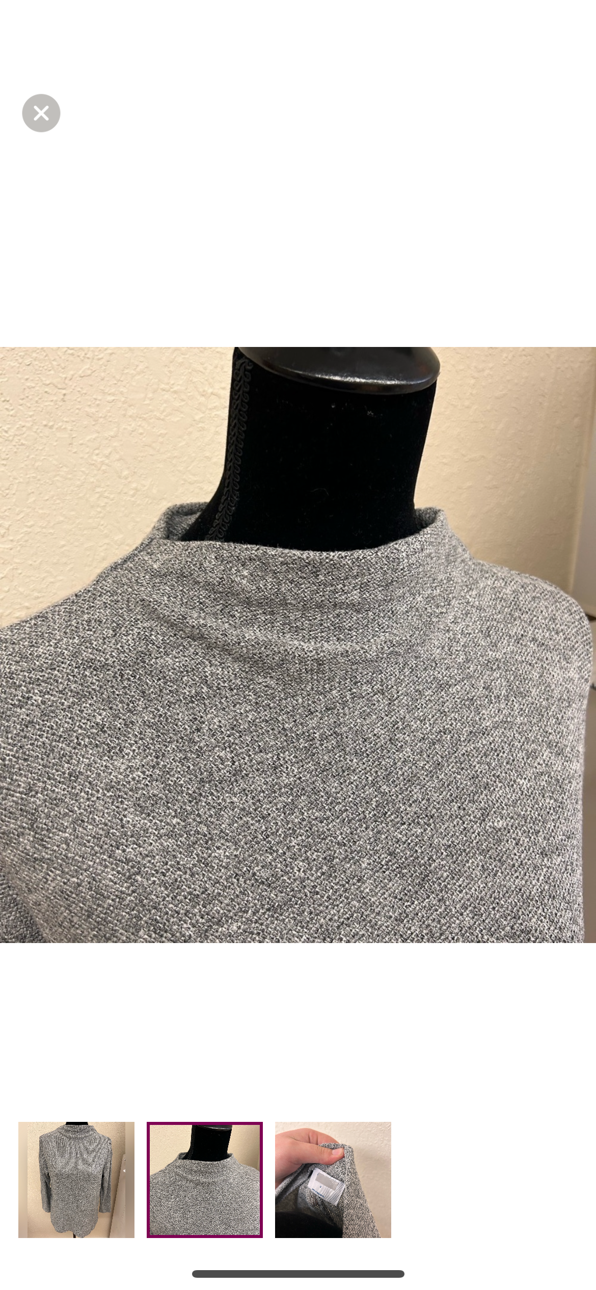 Old navy small grey turtleneck top